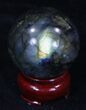 Flashy Labradorite Sphere - Great Color Play #32057-1